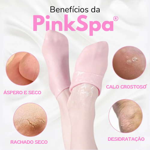 PinkSpa®  Meia hidratante, com restauração completa de pele em apenas 7 dias