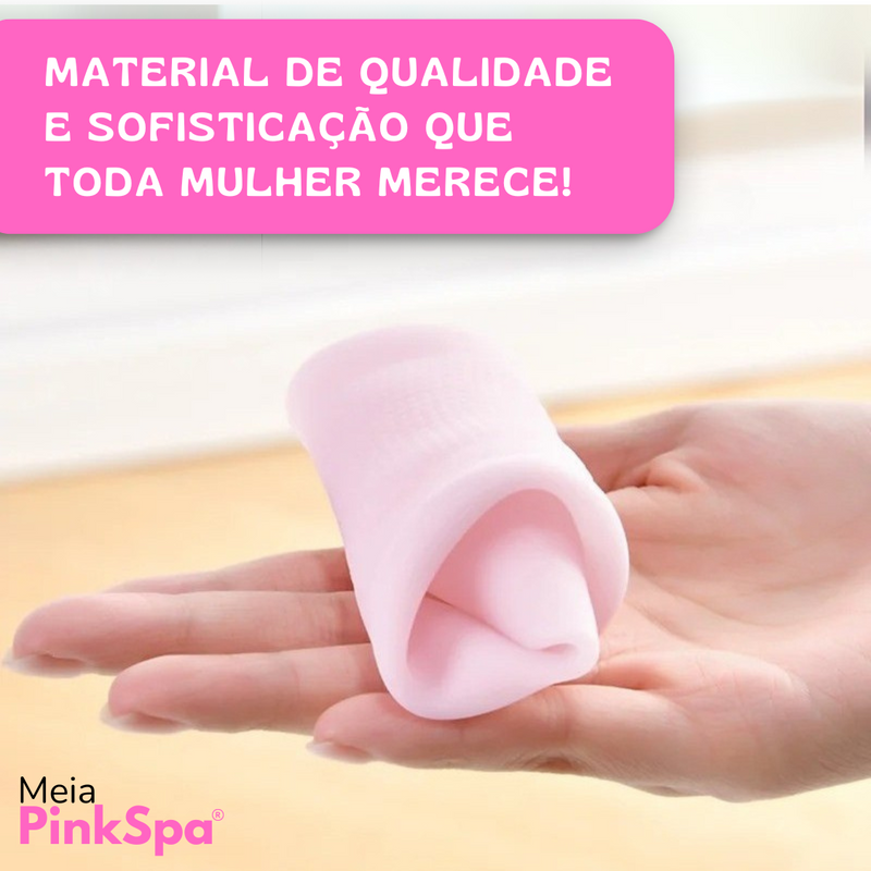 PinkSpa®  Meia hidratante, com restauração completa de pele em apenas 7 dias